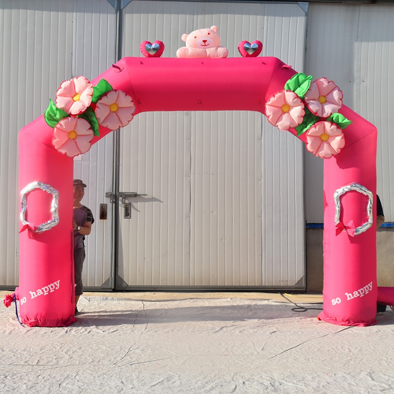 海宁粉色婚礼拱门